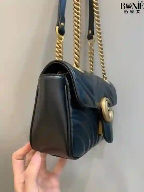 446744 - 经典款金扣黑色22cm - Image 4