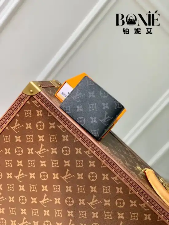 M61695 - Louis Vuitton Monogram Eclipse Multiple 钱夹 - Image 2