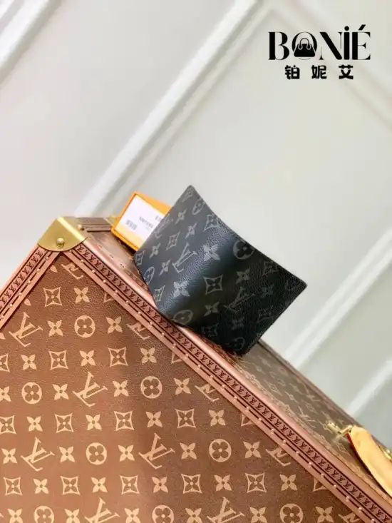 M61695 - Louis Vuitton Monogram Eclipse Multiple 钱夹 - Image 3