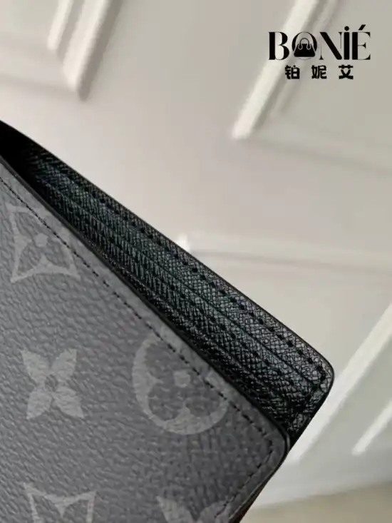 M61695 - Louis Vuitton Monogram Eclipse Multiple 钱夹 - Image 6