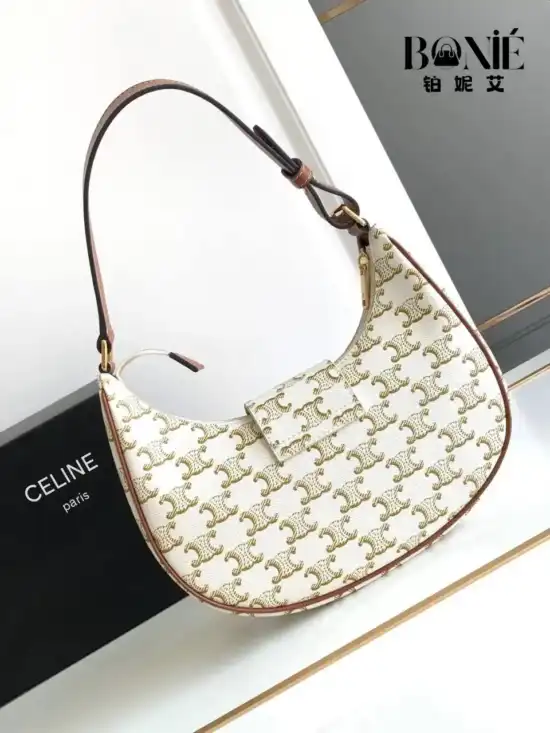 114492BZJ.04LU - CELINE Triomphe Canvas Bag - Image 3
