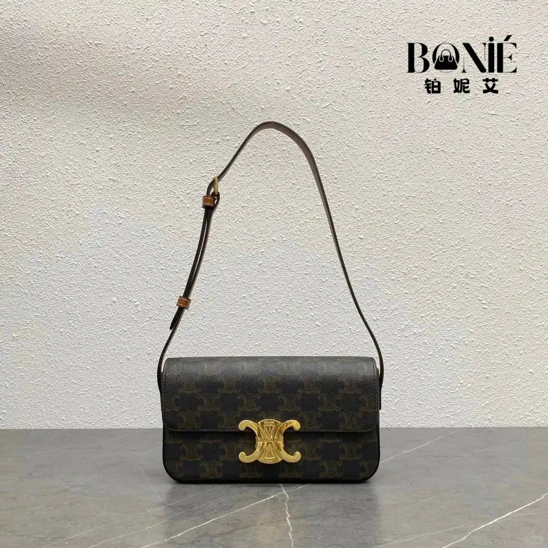 194142 - CELINE Triomphe Canvas Bag